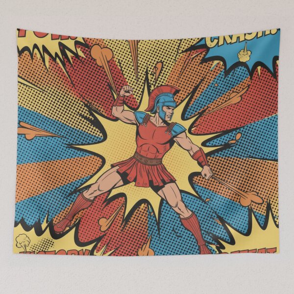 Item preview, Gladiator POW! - Gladiatorial Graffiti designed and sold by CleverCulture.