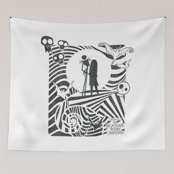 Item preview, Nightmare Before Christmas Jack And Sally Silhouettes designed and sold by Yareli Jonathon.