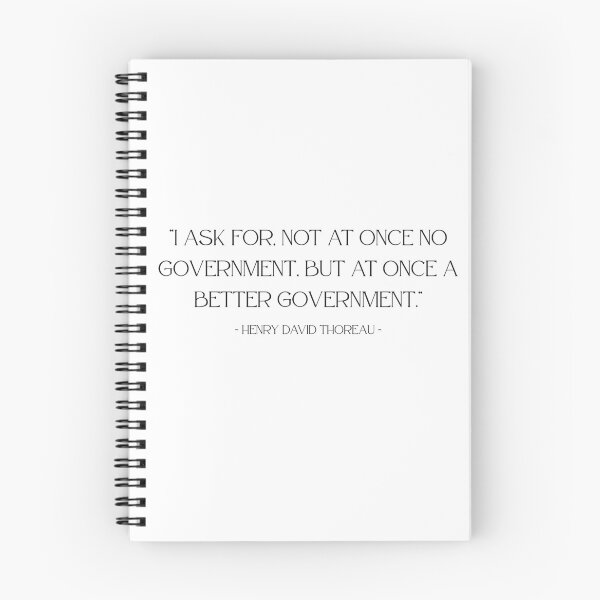 Item preview, "I ask for not at once no government, but at once a better government." -Henry David Thoreau designed and sold by TofuingHo.