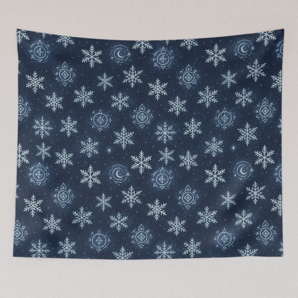 Item preview, Arcane Snowflake Seamless Pattern – Winter Magic Design designed and sold by AlcheArtsStudio.