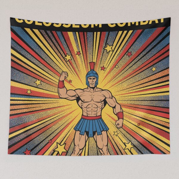 Item preview, Gladiator POW! - Gladiatorial Graffiti designed and sold by CleverCulture.