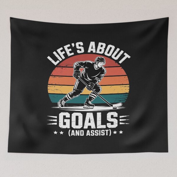 Item preview, Life's About Goals Hockey Player Ice Hockey Youth Kids Boys designed and sold by TAYLOROUSDALE.