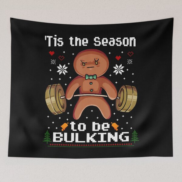 Item preview, Tis The Season To Be Bulkin Gingerbread Man Gym Christmas designed and sold by AntoinetteIsa.