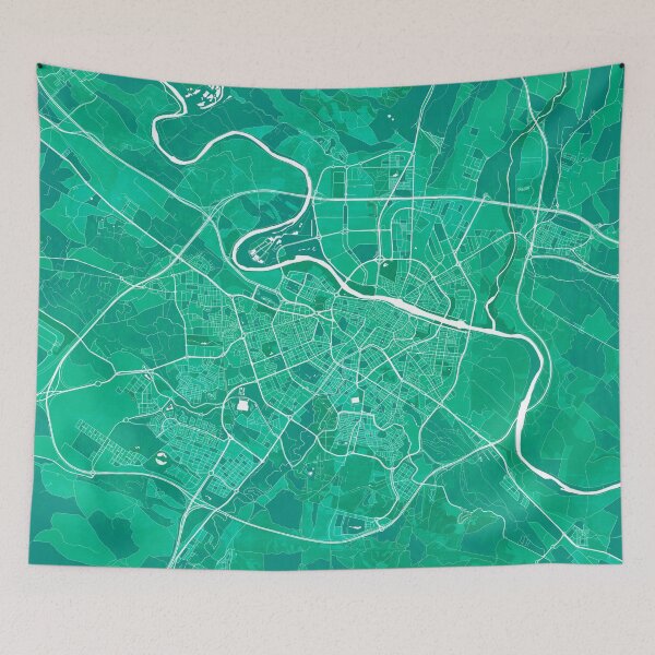Item preview, Zaragoza City Map of Spain - Watercolor designed and sold by deMAP.