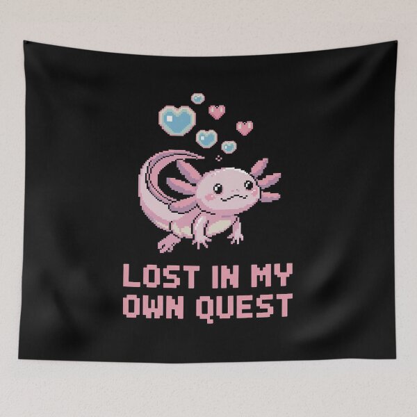 Item preview, Lost in My Own Quest T-Shirt | Cute Axolotl RPG Gamer Gift | Retro Pixel Adventure Quest  designed and sold by pixelpopplanet.