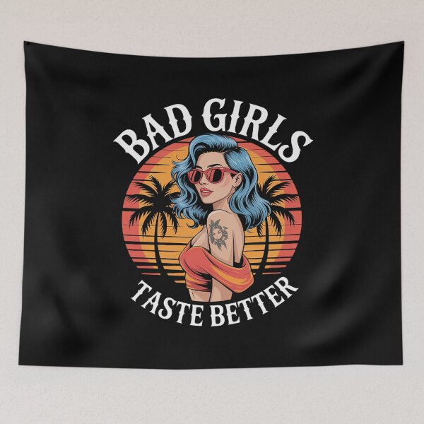 Item preview, Bad Girls Taste Better Funny Adult Humor Tattoos Women Men  designed and sold by estellaken.