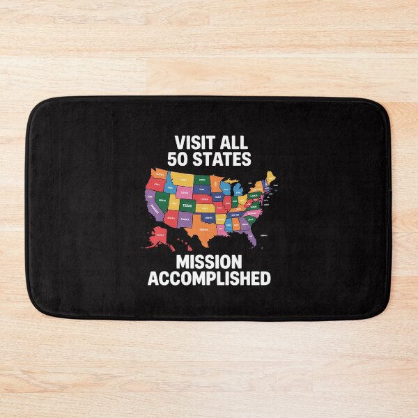 Item preview, Visit all 50 states map USA travel gift designed and sold by Silicula.