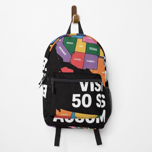 Item preview, Visit all 50 states map USA travel gift designed and sold by Silicula.