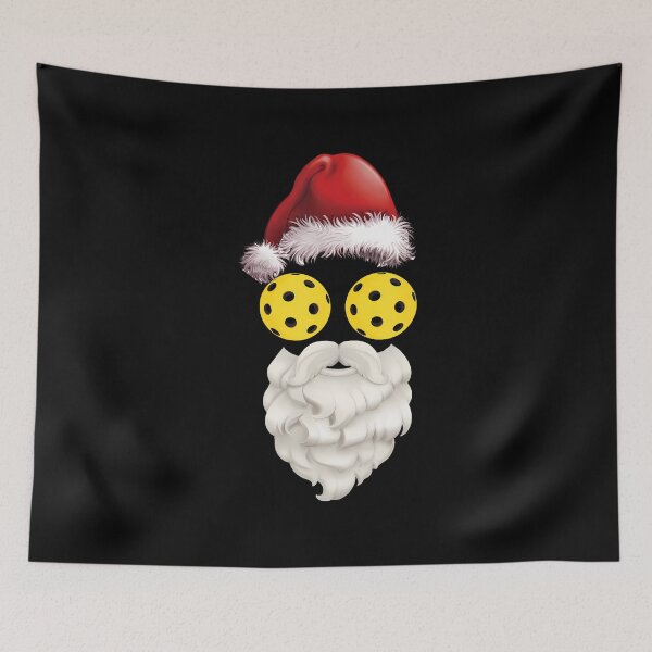 Item preview, Christmas Santa Hat And Beard Pickleball designed and sold by BrandyMartha.