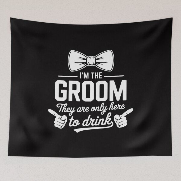 Item preview, The Groom Bachelor Supplies Party Wedding designed and sold by Silicula.
