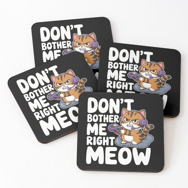 Item preview, Funny Cat Gamer Dont Bother Me Right Meow Video Games Lover designed and sold by DoraBlanche.