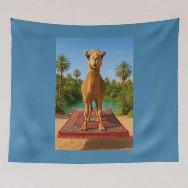 Item preview, Camel Takes Magic Carpet Ride to Oasis designed and sold by Tridentulus.