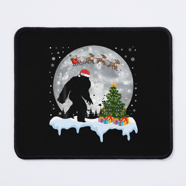 Item preview, Christmas Bigfoot Santa Tree Sleigh Moon Reindeer Snow designed and sold by JacquelineEnri.