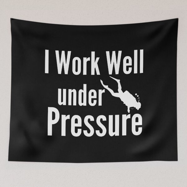 Item preview, I Work Well Under Pressure Scuba Diving Diver designed and sold by AlbertaDana.