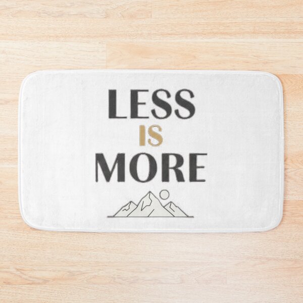 Item preview, Less is More Mountains Design - Minimalist Nature & Typography Quote designed and sold by Magounette.