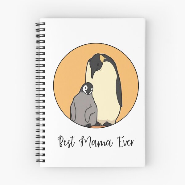Aperçu de l'œuvre Meilleure maman du monde. Design mignon. Pingouins créée et vendue par SofikoDesigns.
