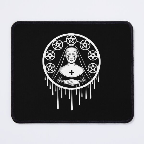 Item preview, Dark Evil Nun Pentagram Scary Nun designed and sold by HaileyRobel.