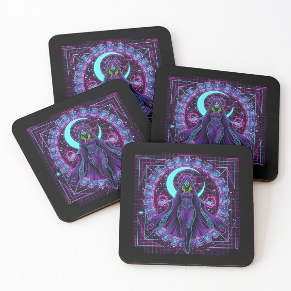 Item preview, Neon Witch Tarot Card Retro Vaporwave designed and sold by ShellyBandy.