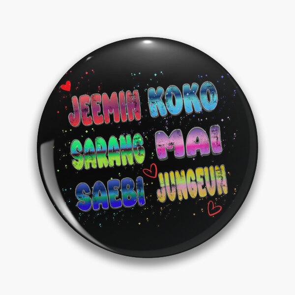 Item preview, Izna Members Colorful Gradient Typography – K-pop Fan Art Design designed and sold by arorar.