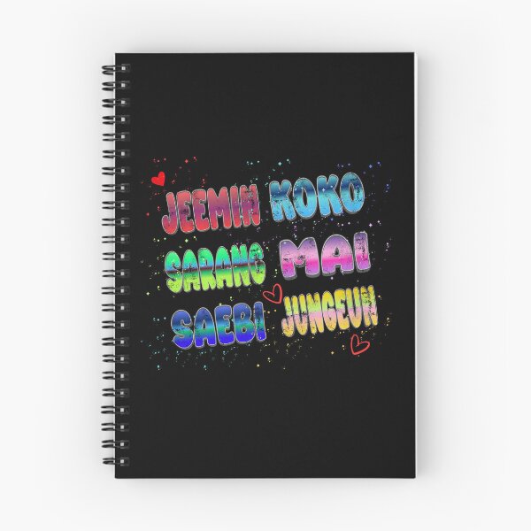 Item preview, Izna Members Colorful Gradient Typography – K-pop Fan Art Design designed and sold by arorar.