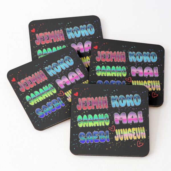 Item preview, Izna Members Colorful Gradient Typography – K-pop Fan Art Design designed and sold by arorar.