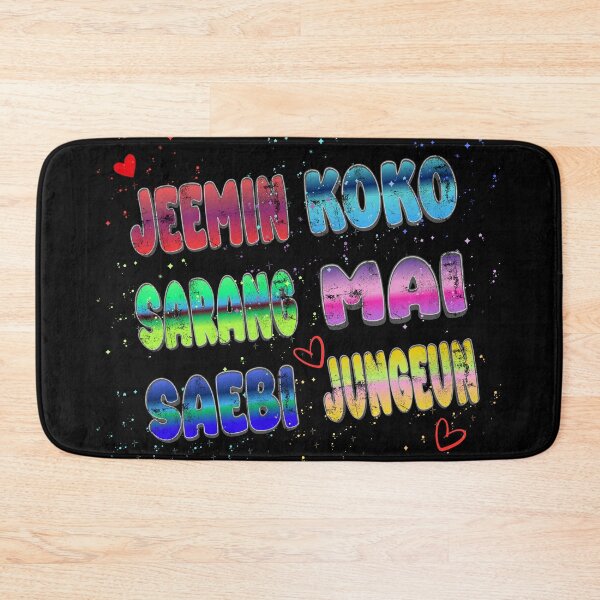 Item preview, Izna Members Colorful Gradient Typography – K-pop Fan Art Design designed and sold by arorar.