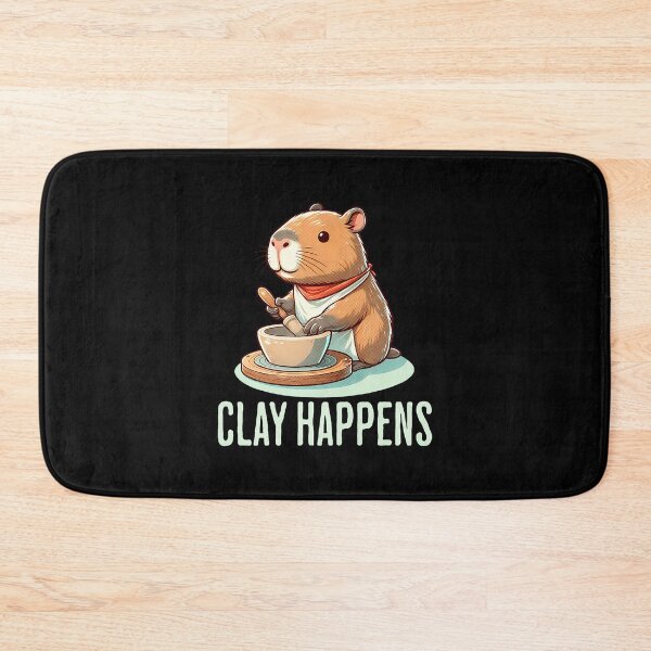 Item preview, Clay Happens - Funny Capybara Pottery Ceramics Artist designed and sold by AlbertaDana.