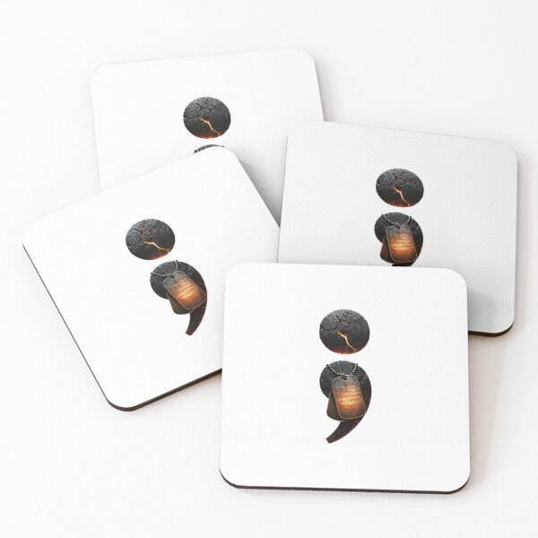 Item preview, Battle-Scarred Semicolon – Mental Health designed and sold by Callsign 84.
