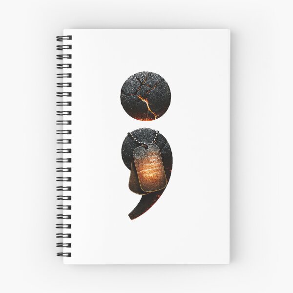 Item preview, Battle-Scarred Semicolon – Mental Health designed and sold by Callsign 84.