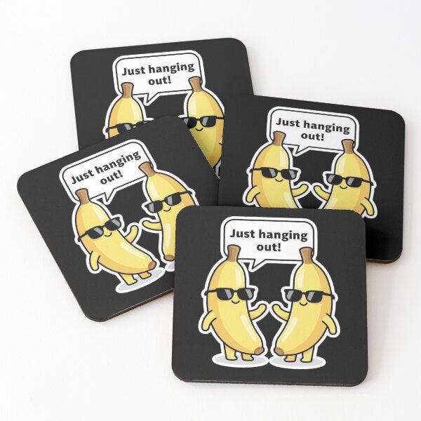 Item preview, Just Hanging Out – Double Banana Cute Cartoon designed and sold by Whisky1111.