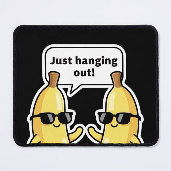 Item preview, Just Hanging Out – Double Banana Cute Cartoon designed and sold by Whisky1111.