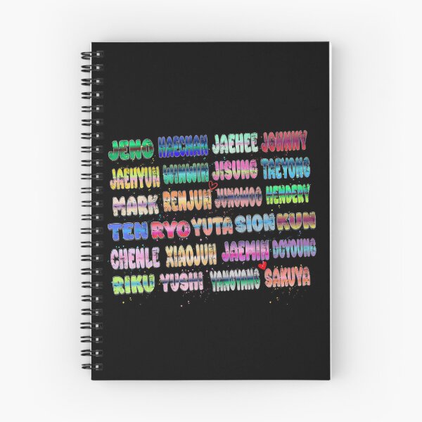 Item preview, NCT Name Collage Colorful Text Design designed and sold by arorar.