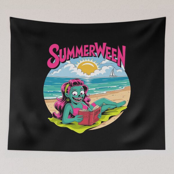 Item preview, Summerween Zombie Halloween Girl Spooky Beach Summers designed and sold by TechnicalSara.
