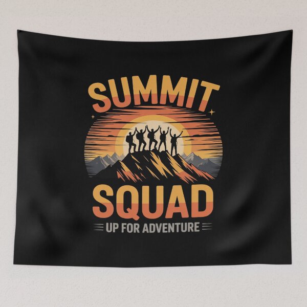 Item preview, Summit Squad Hiking Adventure Mountain designed and sold by TechnicalSara.