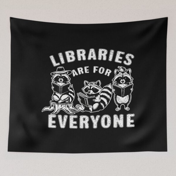 Item preview, Raccoon Libraries For Everyone Reading Book Lover Librarian designed and sold by DominiqueAngela.