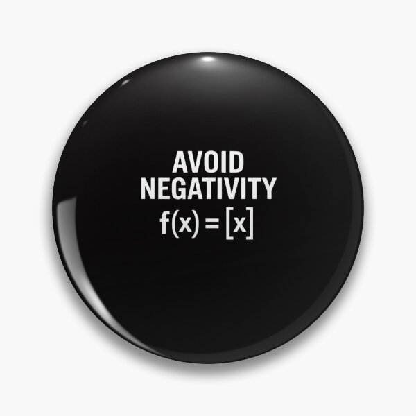 Item preview, Saying Avoid Negativity Math Equation Men Women Gag designed and sold by GalaFunny.