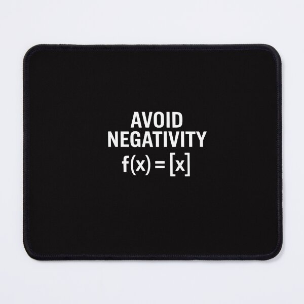 Item preview, Saying Avoid Negativity Math Equation Men Women Gag designed and sold by GalaFunny.