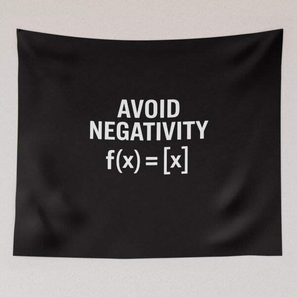 Item preview, Saying Avoid Negativity Math Equation Men Women Gag designed and sold by GalaFunny.