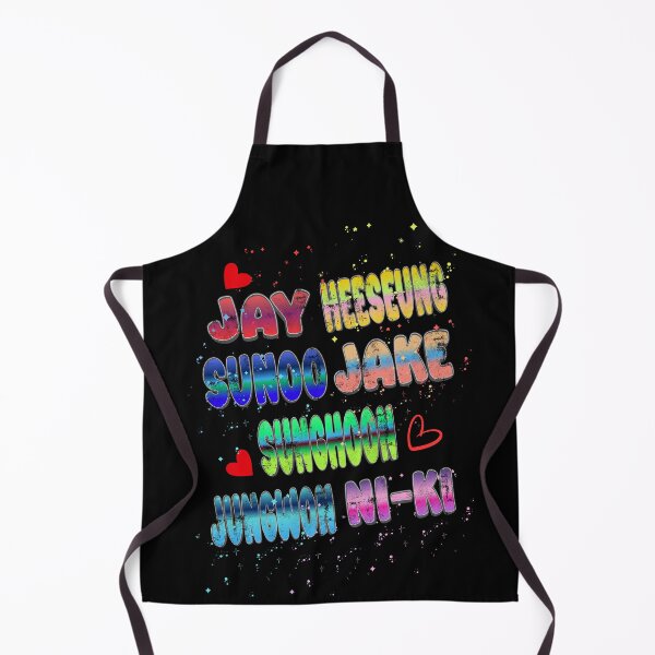 Item preview, JAY, HEESEUNG, SUNOO, JAKE, SUNGHOON, JUNGWON, NI-KI Colorful K-Pop Member Name Design designed and sold by arorar.