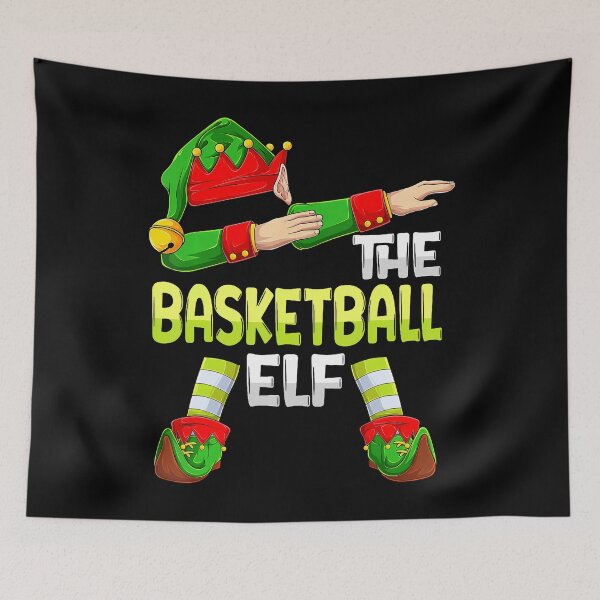 Item preview, Dabbing Elf Christmas Basketballer The Basketball Elf designed and sold by DominiqueAngela.