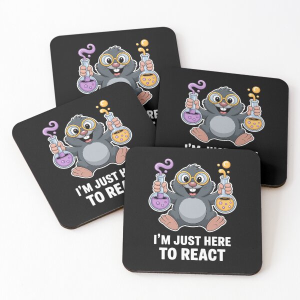 Item preview, Funny Im Just Here To React Happy Mole Day Chemistry Teacher Men Women  designed and sold by RayArmstrong.