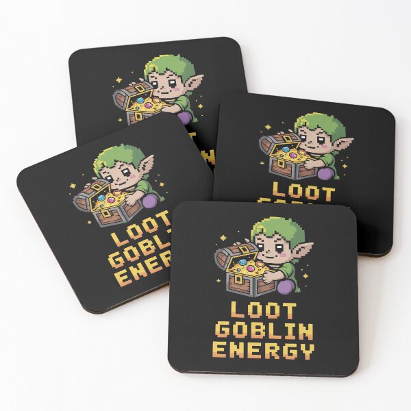 Item preview, Loot Goblin Energy | Funny RPG Treasure Hunter Gamer Design| Retro Pixel Adventure Quest designed and sold by pixelpopplanet.