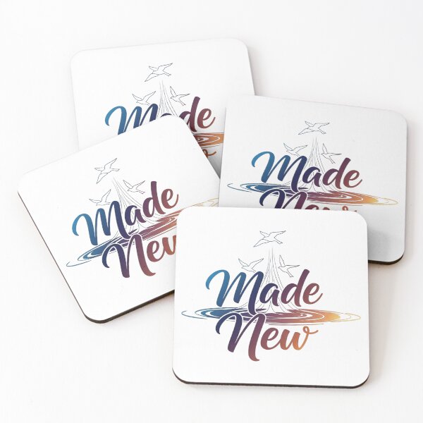Item preview, Made New | Sunrise Renewal Christian Typography for Baptism & New Beginning Gifts designed and sold by ebocraft.