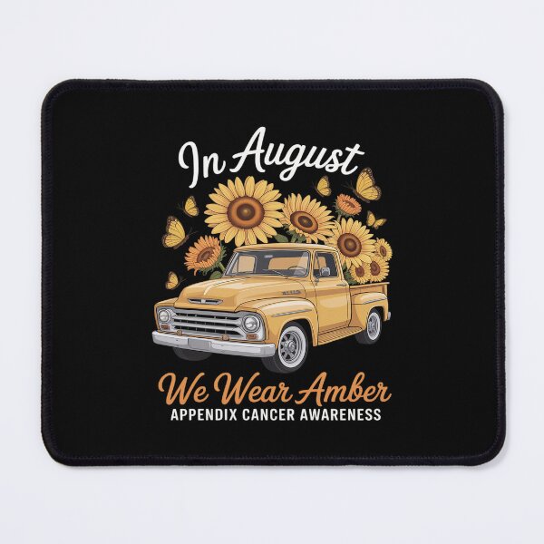 Item preview, Sunflower Truck In August We Wear Amber Appendix Cancer designed and sold by TechnicalSara.