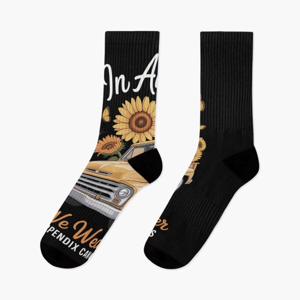 Item preview, Sunflower Truck In August We Wear Amber Appendix Cancer designed and sold by TechnicalSara.