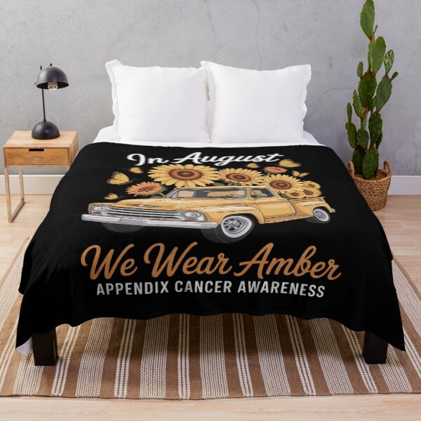 Item preview, Sunflower Truck In August We Wear Amber Appendix Cancer designed and sold by TechnicalSara.
