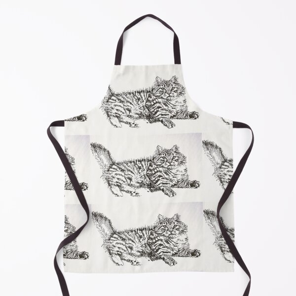Item preview, Fat Tabby Cat Cats Pen and Ink Drawing designed and sold by Sarah Rajkotwala.