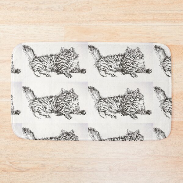 Item preview, Fat Tabby Cat Cats Pen and Ink Drawing designed and sold by Sarah  Rajkotwala.