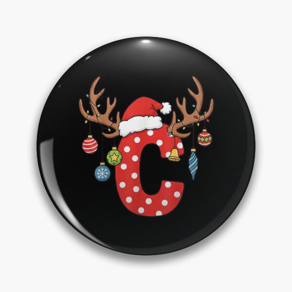 Item preview, Letra C Navidad Monograma Alfabeto Inicial Ornamento Santa designed and sold by AnitaBice.