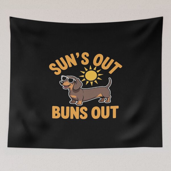 Item preview, Suns Out Buns Out Dachshund designed and sold by TechnicalSara.